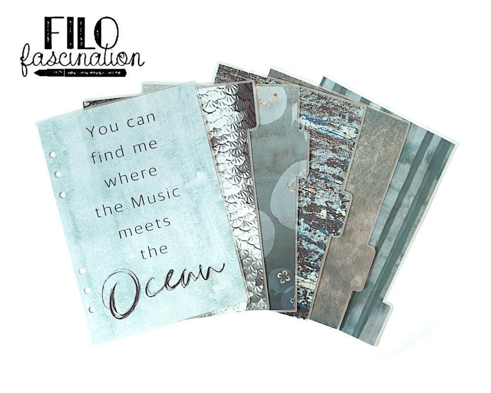 Register | Divider Ocean Filofax Ringbuch Planer BuJo