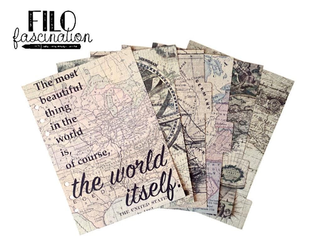 Register | Divider the World Filofax Ringbuch Planer BuJo