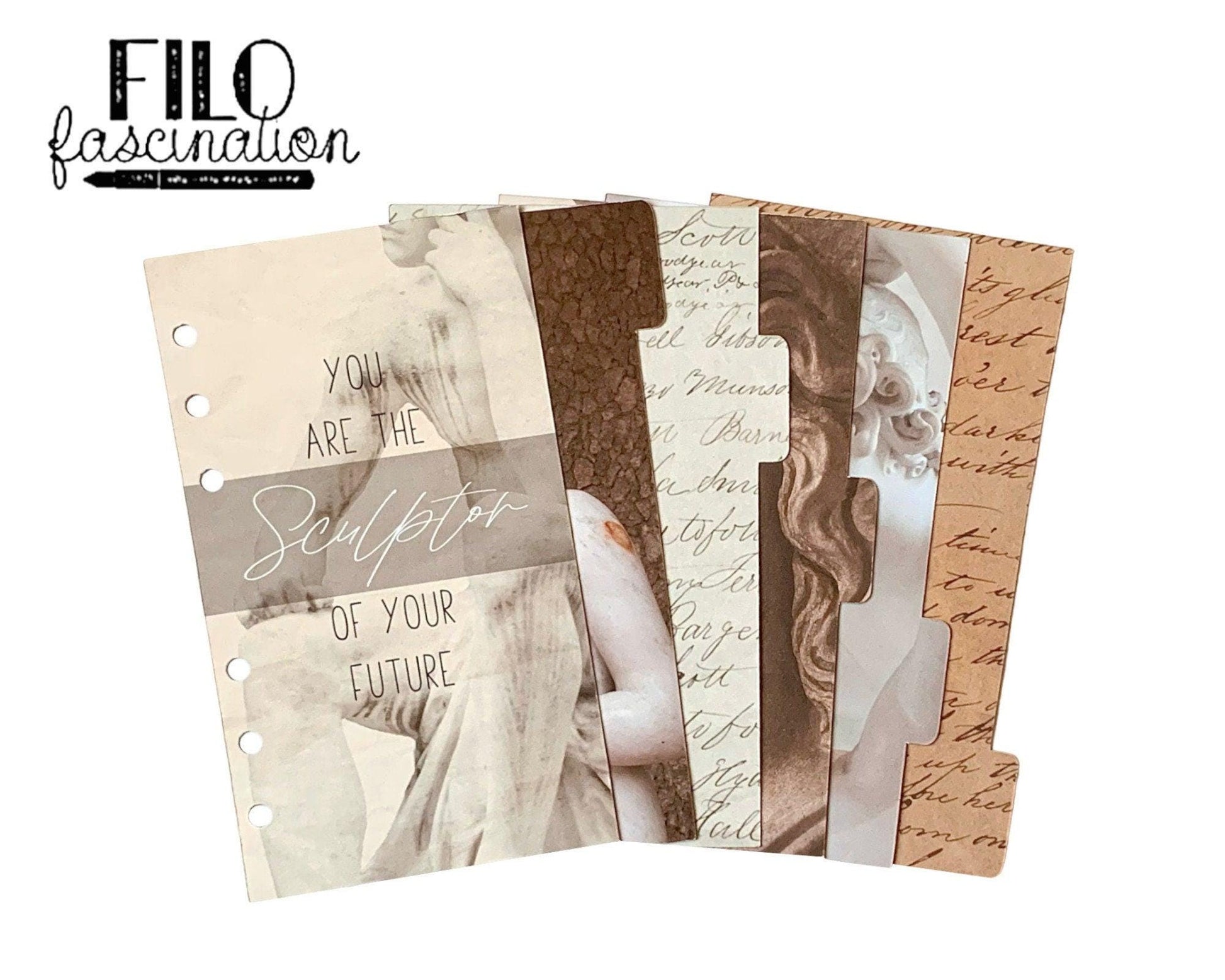 Register | Dividers Sculptor Filofax Ringbuch Planer BuJo Budget Challenge